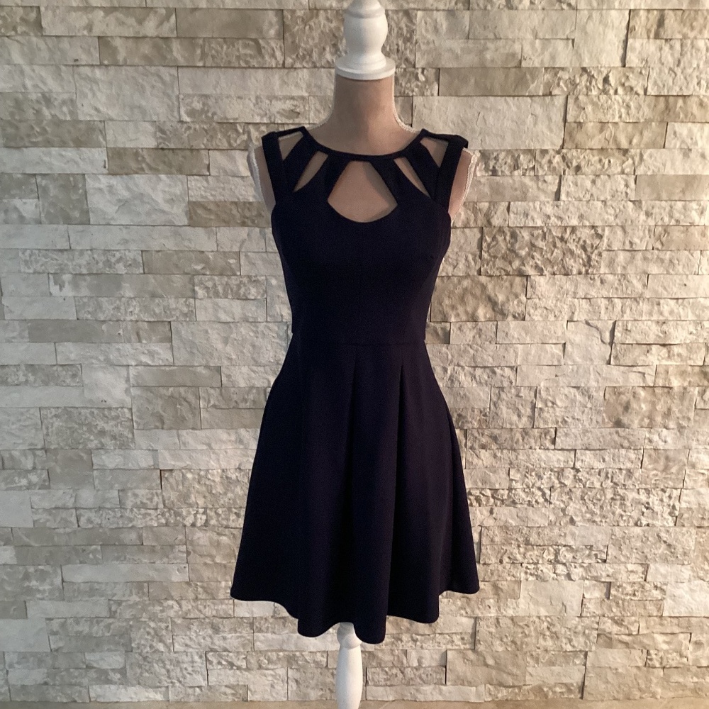 Betsey Johnson Cutout Fit & Flare Dres